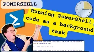 Running PowerShell code  as background tasks with PowerShell jobs