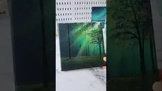 forest painting idea for beginners 
