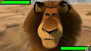 Alex the Lion vs. Nana with healthbars