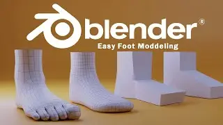 Easy Foot Modeling Tutorial In Blender 2.8 Without Sculpting