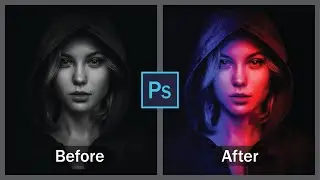 How To Create Dual Lighting Effect In Photoshop | Photoshop Tutorial