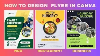 How To Design Beautiful Flyers for Church, NGO and Business in Canva For FREE