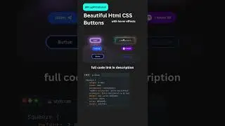 Beautiful Html CSS Buttons