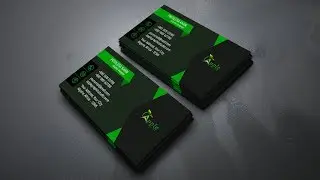 Dark Light Business Card Design - Photoshop CC Tutorial