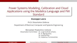 Power Systems Modeling, Calibration and Cloud Applications using the Modelica Language and FMI Std.