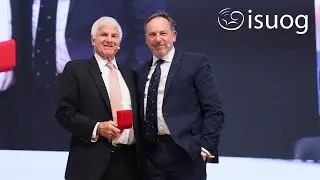 ISUOG presents the Ian Donald Gold Medal award to Steven R. Goldstein at #ISUOG2023