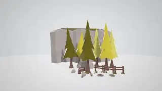 LowPoly Cliff And Grass In Blender