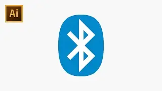 How to Draw Original Bluetooth Vector Logo - Adobe Illustrator
