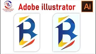 Logo Design letter BR Adobe illustrator || letter logo design in adobe illustrator