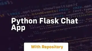 python flask chat app