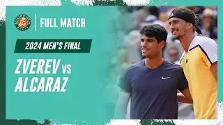 Alcaraz vs Zverev 2024 Men's final Full Match | Roland-Garros