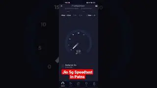 Jio 5g SpeedTest in Patna Bihar #jio5g #bihar #shorts