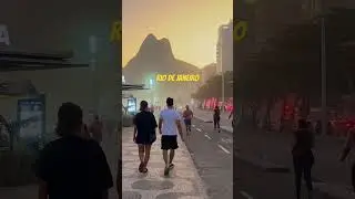 Pôr do Sol no Leblon, Rio de Janeiro.