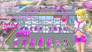 Collect All Pink Cars💓💓[] sakura school simulator