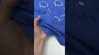 Итальянское шитье синего цвета 