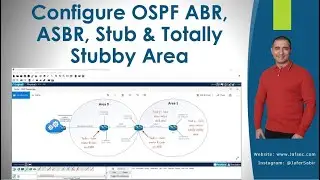 Configure OSPF ABR ASBR and Stub Area - Cisco Packet Tracer