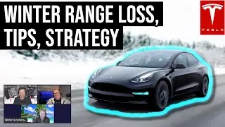 Driving a Tesla in Winter (Clip #2): Range Loss