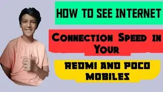 How to See Internet Connection Speed in Redmi and Poco Mobile | Cp Smart Tech