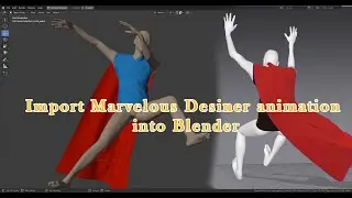 Animate cloths using Blender and Marvelous designer