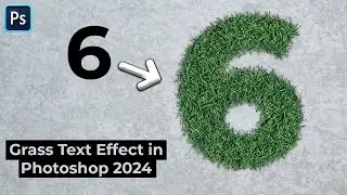 Crafting Realistic Grass Text Effect in Photoshop CC 2024 | Step-by-Step Tutorial