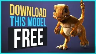 FREE 3D Character To Download - Charmander (3ds Max CAT)