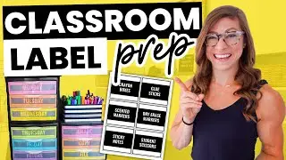 Prepping Classroom Labels & Decor | Falling in Love With Teaching Again VLOG 21