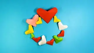 DIY - How To Make Easy 3D Heart //  Valentine's Craft