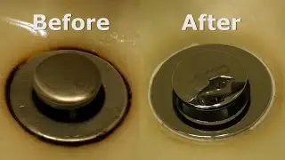 Removing a rust stain from a sink