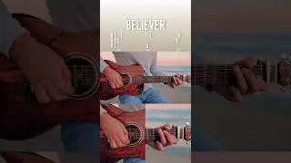 Believer Imagine Dragons Guitar Tutorial // Believer Guitar Lesson