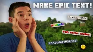 How to make EPIC text in Minecraft! RGB, Gradients, Small Text, and More! Java + Bedrock