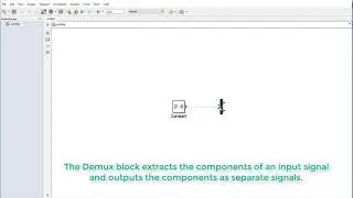 What is MATLAB Simulink demux block