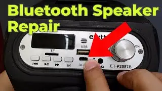 Bluetooth Speaker Repair, Broken Charging Port Replacement