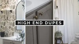 HIGH END VS THRIFT STORE | DIY BATHROOM MAKEOVER | DIY THRIFT FLIPS | DIY ACCENT WALL