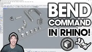 How to Use the BEND COMMAND in Rhino - Step by Step Tutorial!