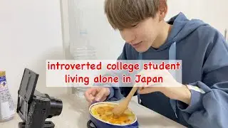 Vlog | What I eat at home as a Japanese college student living alone | making a gratin