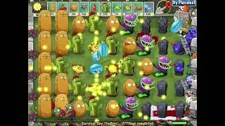 Plants vs. Zombies Lawn of Hell 2.2 - Chomper & Wall-nut Vs All 99999 Zombies coming out Survival.