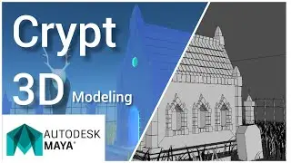 Crypt Design. Graveyard 3D modeling (Autodesk Maya tutorial)