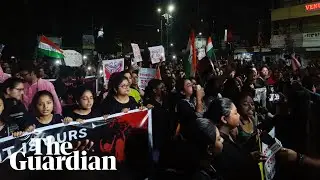 Thousands of Indian women protest after junior doctor’s rape and murder