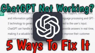 How To Fix Chat GPT Not Working || Chat GPT Not Working