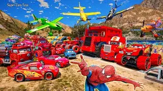 Cars McQueen Monster Truck Mack Colossus XXL Mater Miss Fritter The King High Impact All Racing Toys