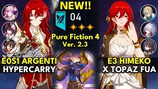 NEW Pure Fiction Floor 4 3 Stars | E0S1 Argenti & E3 Himeko | Honkai: Star Rail 2.3