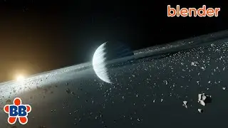 Fast Space Planet Rings Scene in Blender 2.8 EEVEE - Quick and Dirty