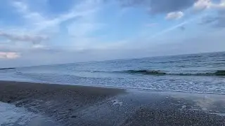 Прогулка на пляже на ЗАКАТЕ | Расслабляющий шум моря