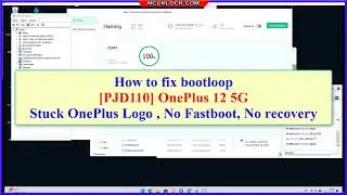 How to fix bootloop OnePlus 12 5G PJD110 Stuck OnePlus Logo , No Fastboot, No recovery