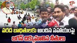 జగన్ దిక్కుమాలిన నీతులు | Jagan's Questioned Regarding Support for Flood Victims | TOne News