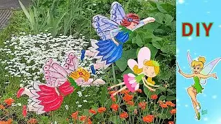 How to make a flower fairy, garden decor.