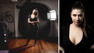 Shoot professional low key studio portraits in your living room!