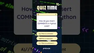 PYTHON QUIZ |Tech-Zie#quiz #quiztime #shorts #tiktokvideo