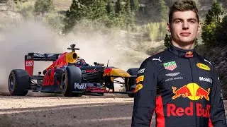 Max Verstappen Drives F1 Car in The Rocky Mountains 🇺🇸