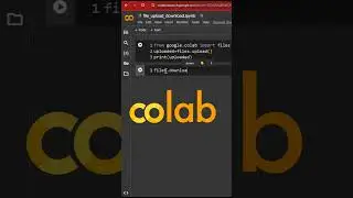 Download file from colab platform  #colab #googlecolab